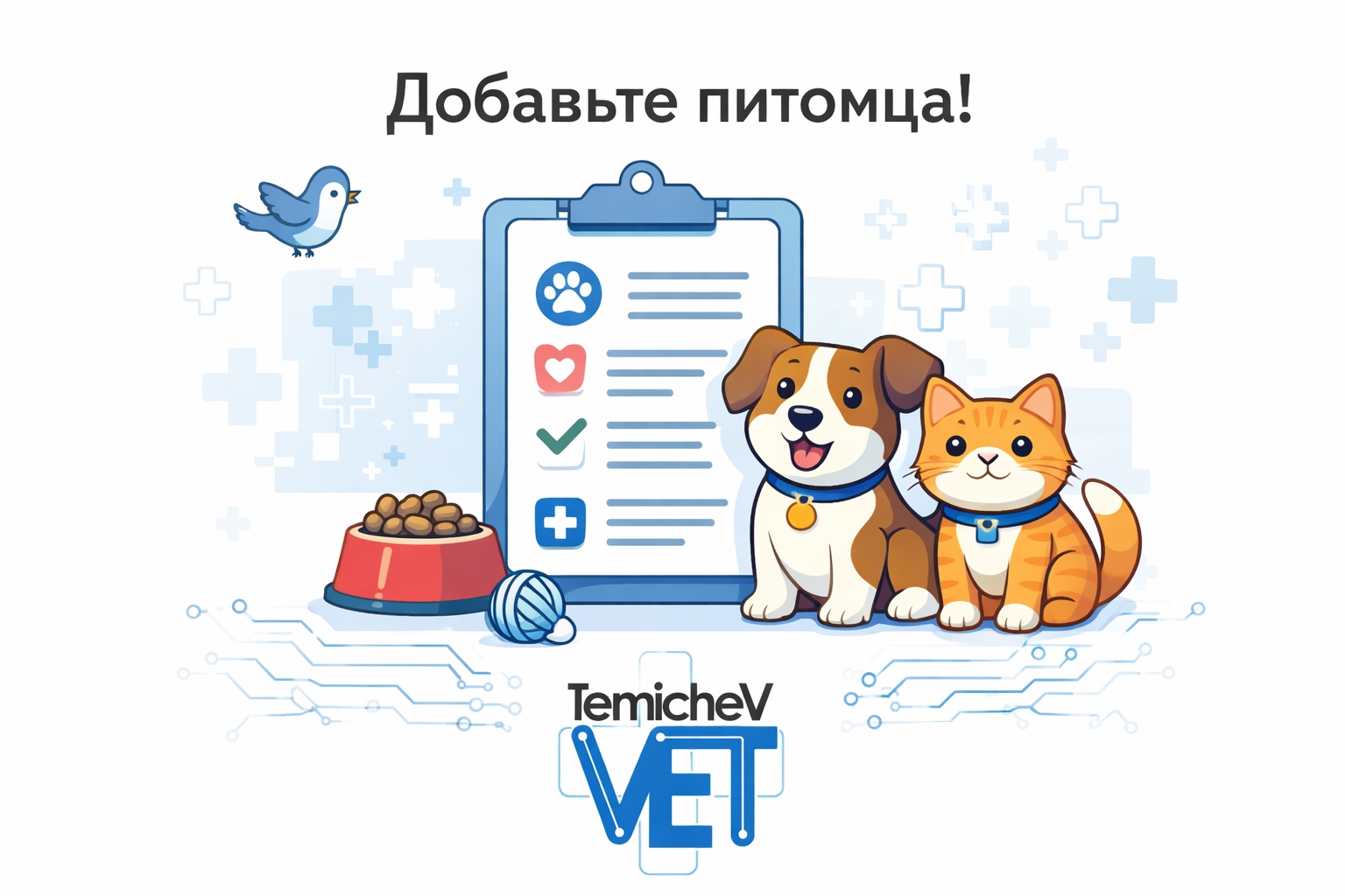 Карточка питомца в TemichevVet